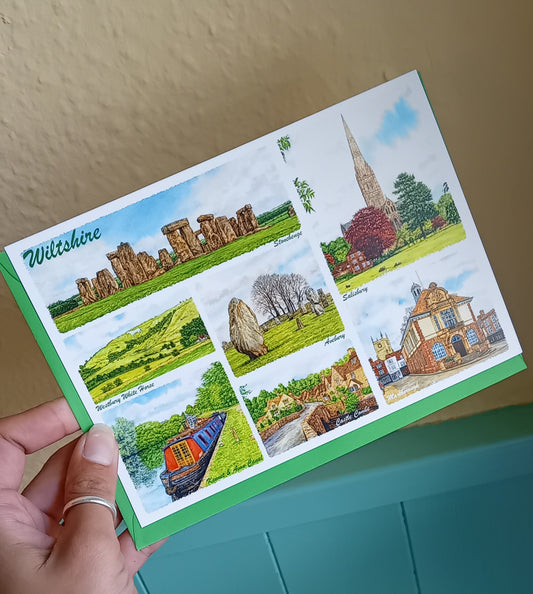 Wiltshire Scenes Greetings Card