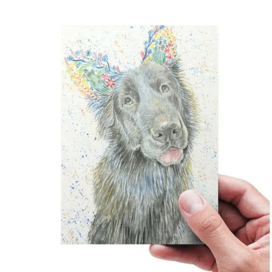 Alsatian Dog Eco Friendly Greetings Card