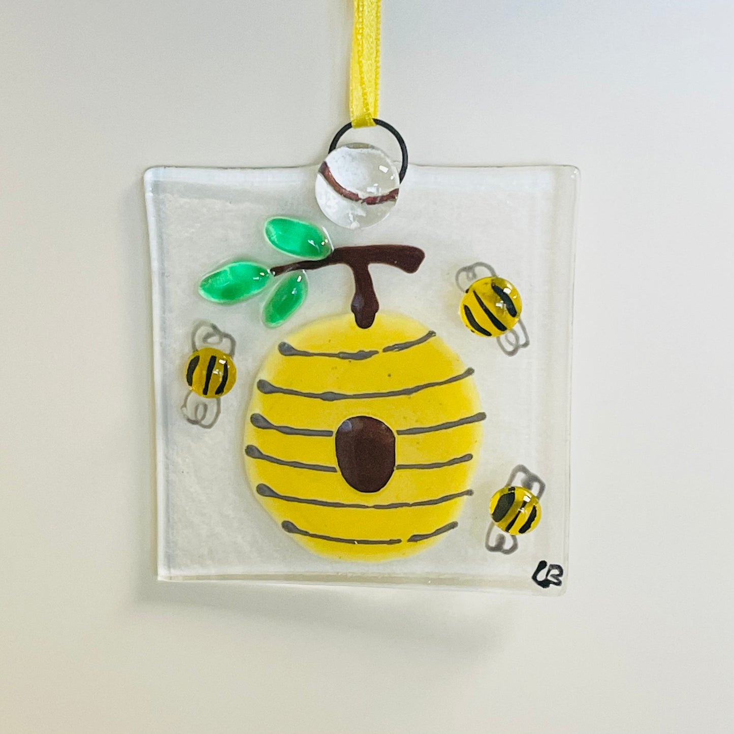 Handmade Hanging Glass Beehive